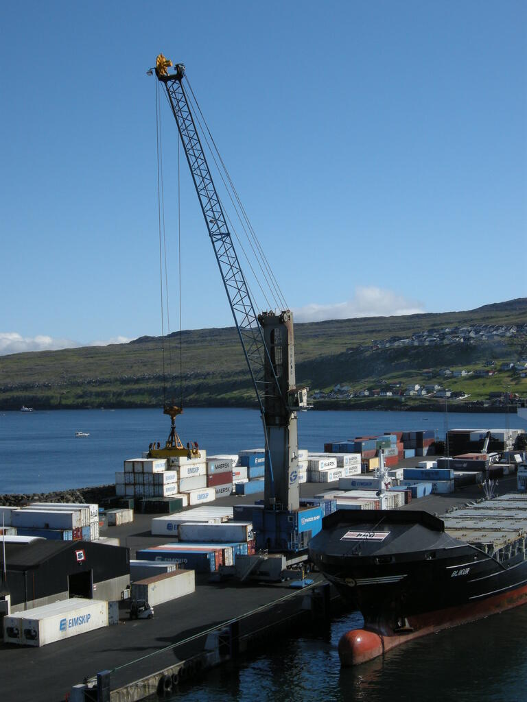 Der Kran macht sich bereit