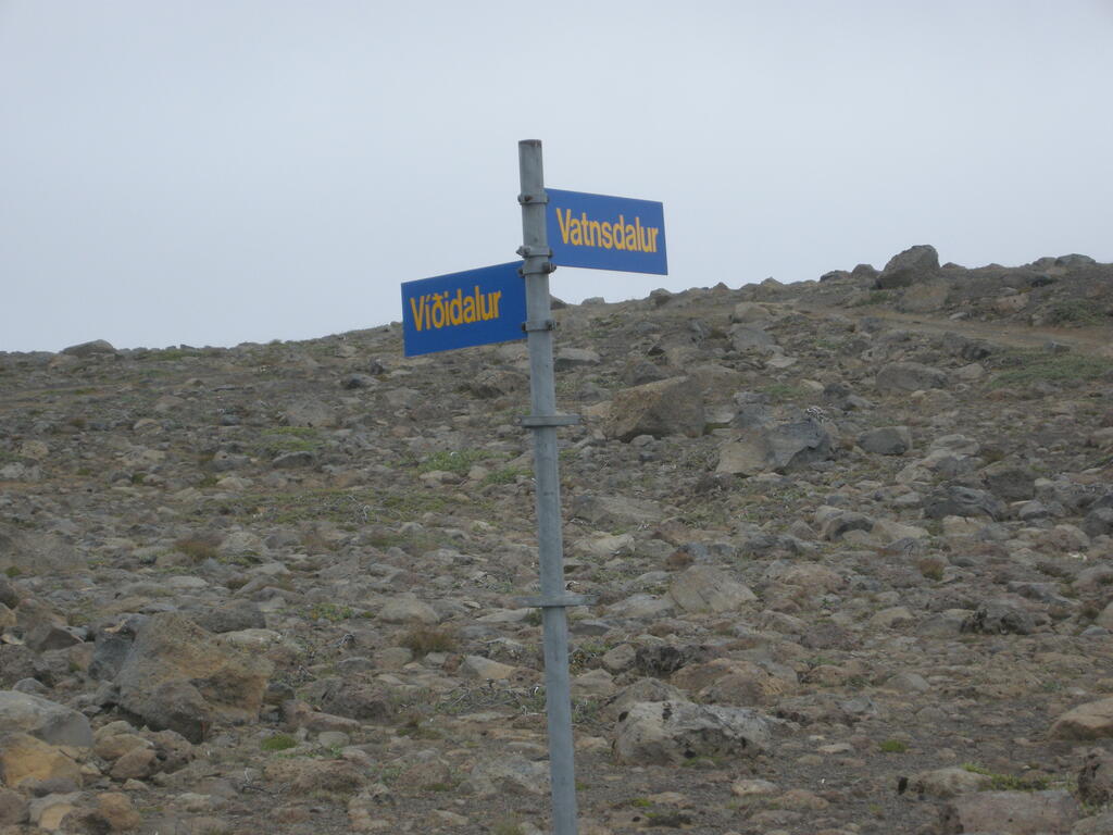Stórisandur, an den Abzweigen gibt es Wegweiser