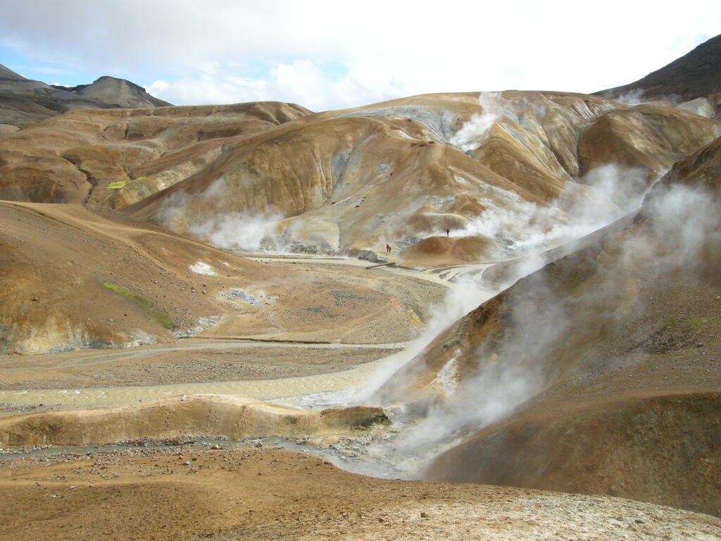 Wanderung durch das Geothermalgebiet