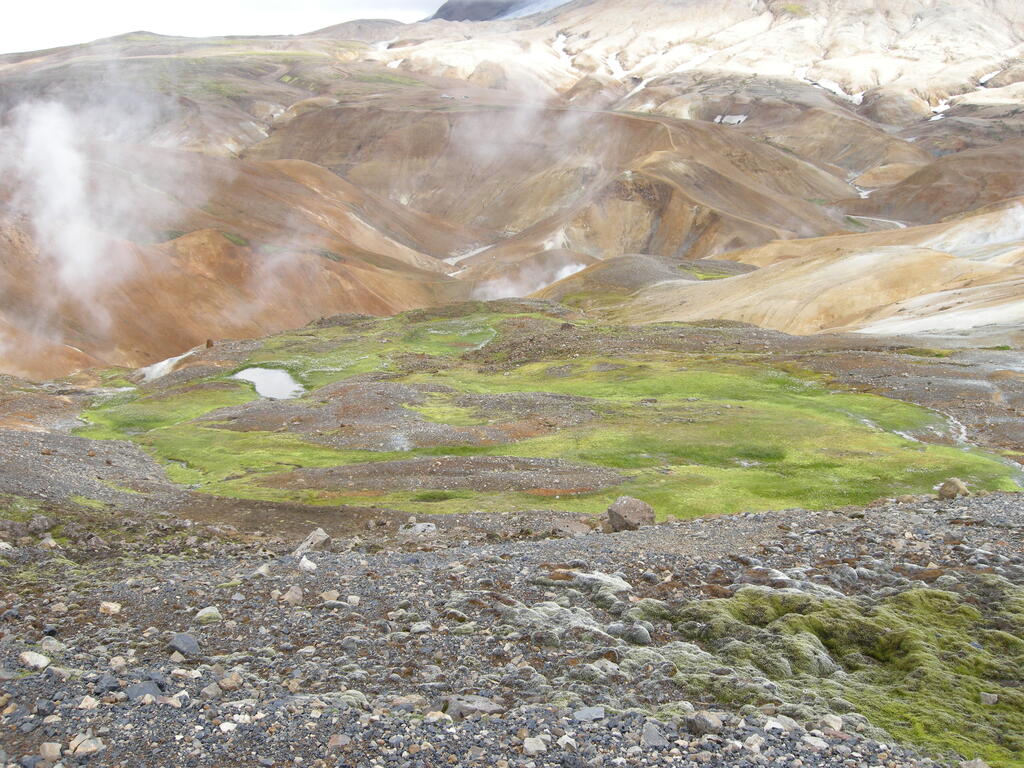 Wanderung durch das Geothermalgebiet