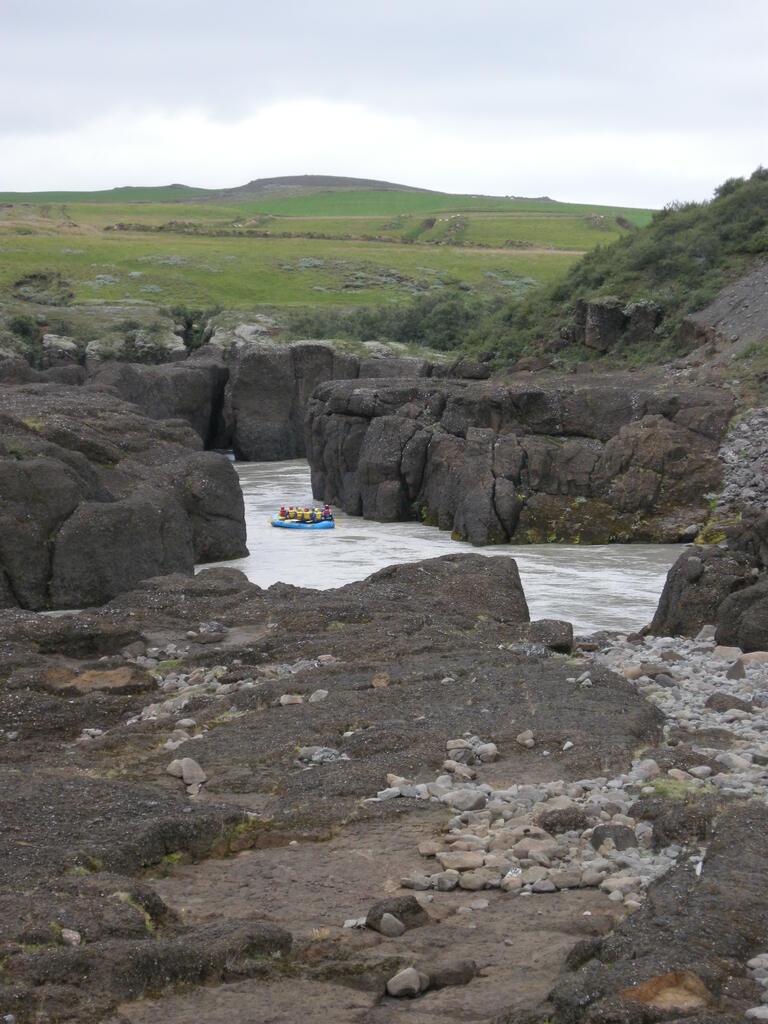 Boote auf der Hvitá