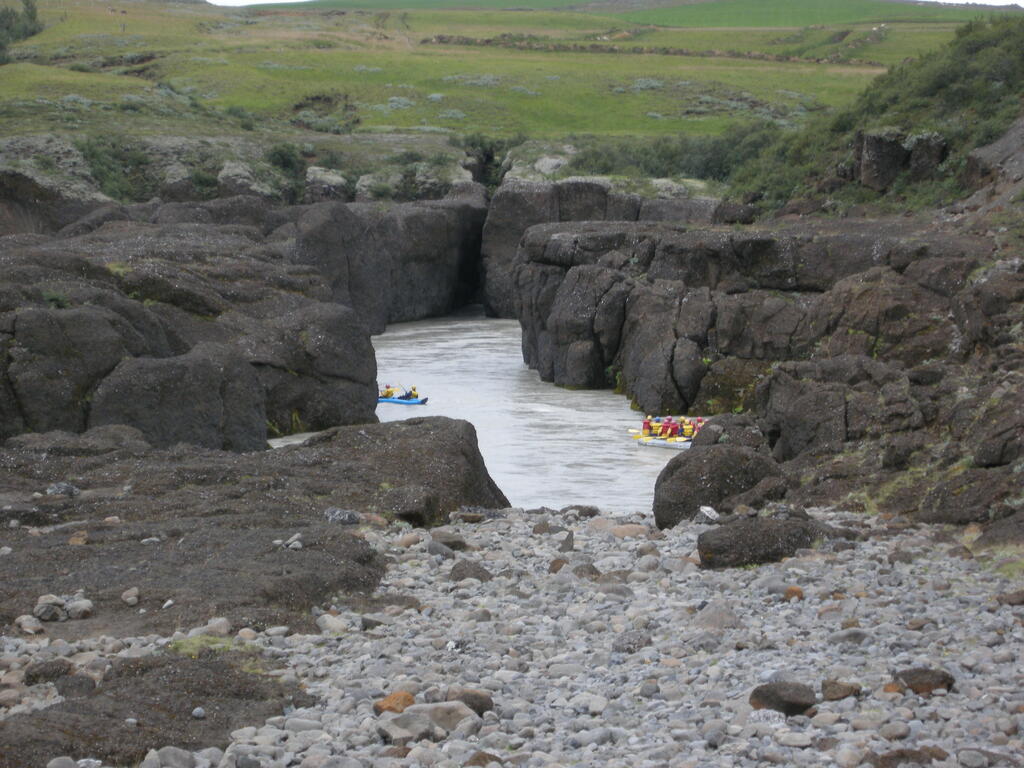 Boote auf der Hvitá