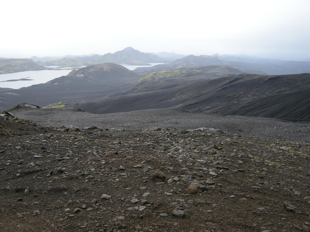 Blick vom Gipfel des Breiðbakur zum Langisjór
