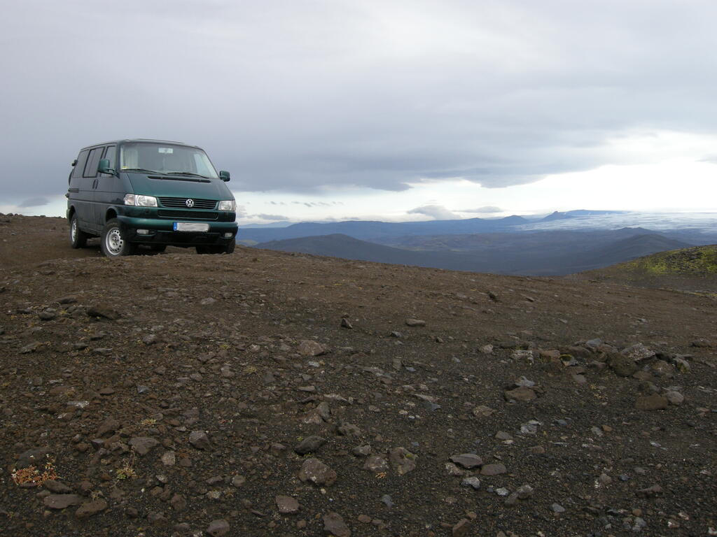 Mein Bulli auf dem Gipfel