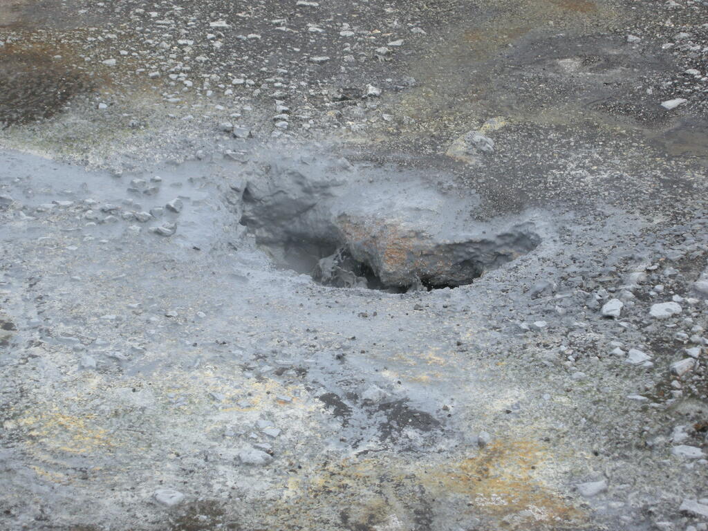 Hrafntinnusker, kochender Schlamm