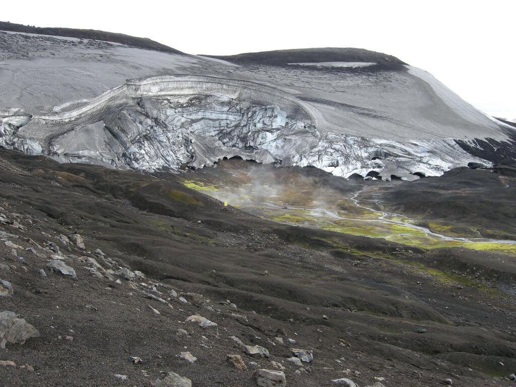 Hrafntinnusker, Rest des Gletschers