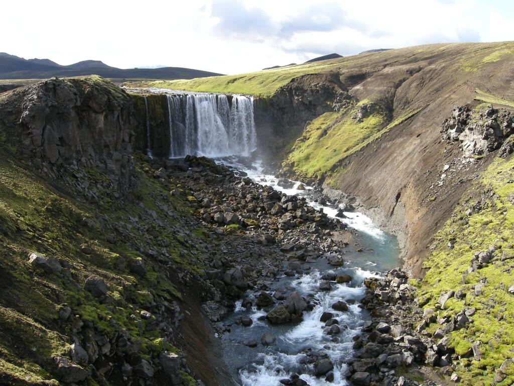 Wasserfall am Markarfljót