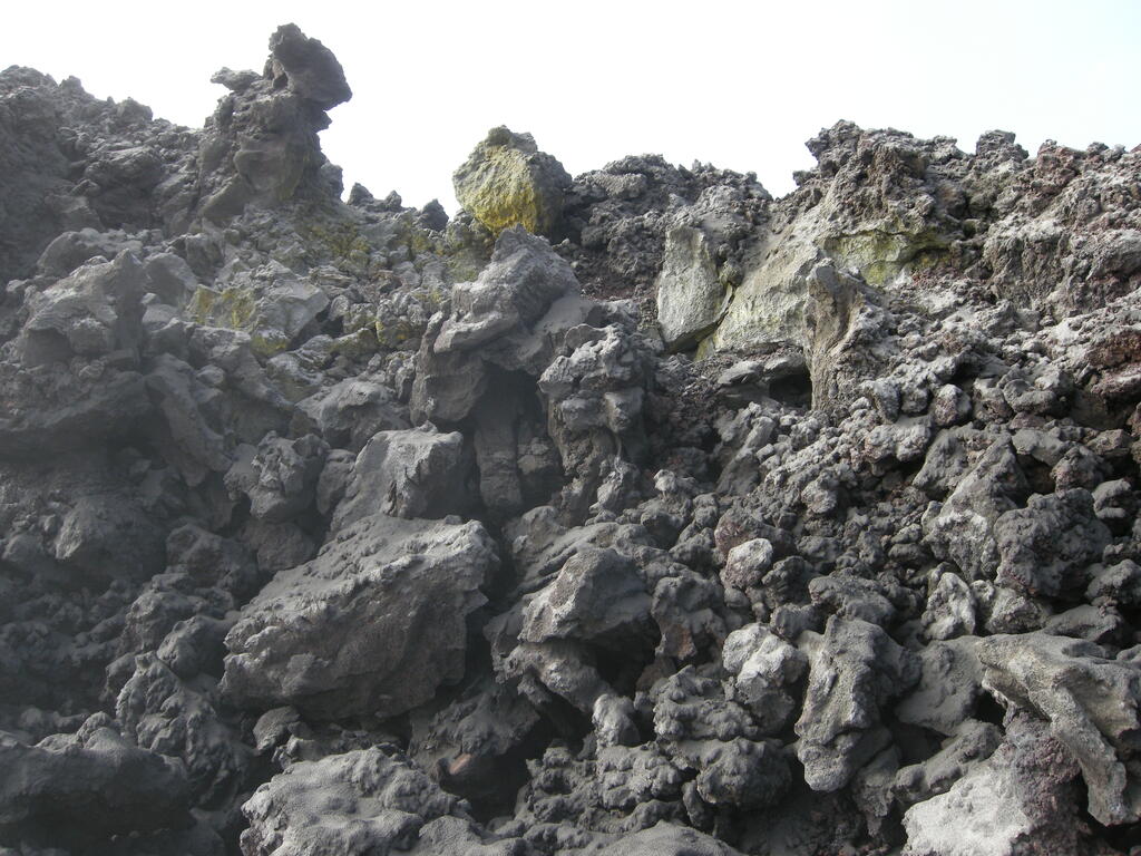 Fimmvörðuháls, Fumarole in der Lava