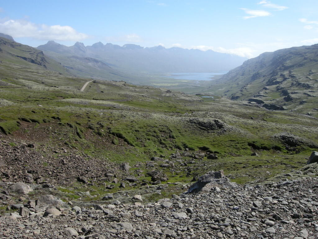 Blick vom Öxi in den Berufjörður