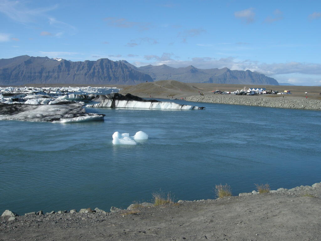 Eisberge im Jökulsárlón