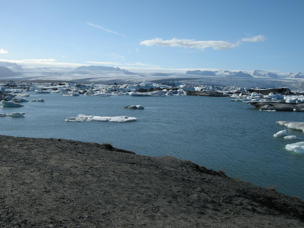 Eisberge im Jökulsárlón
