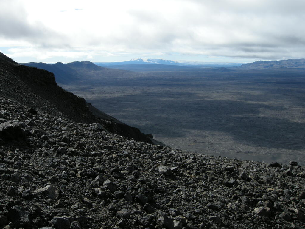 Aufstieg Herðubreið, Blick zum Kverkfjöll