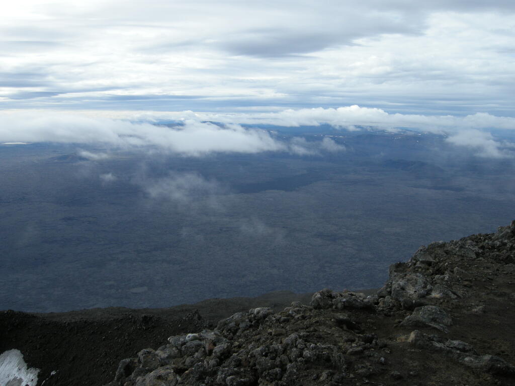 Aufstieg Herðubreið, Blick nach Norden