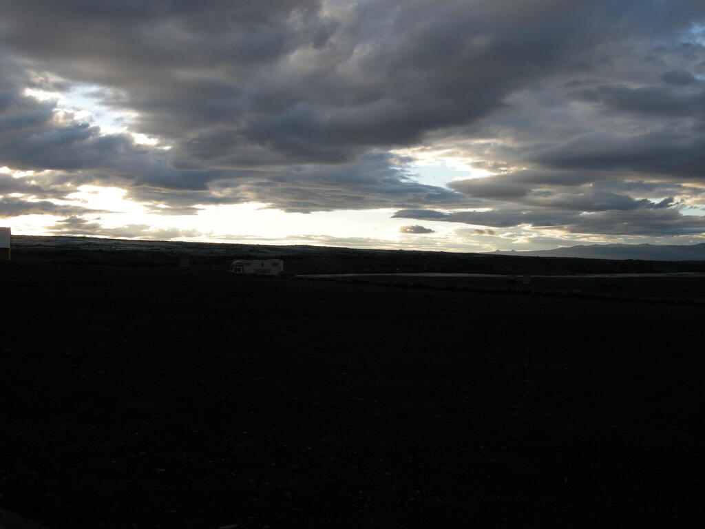 Campingplatz am Kverkfjöll, Abendlicht