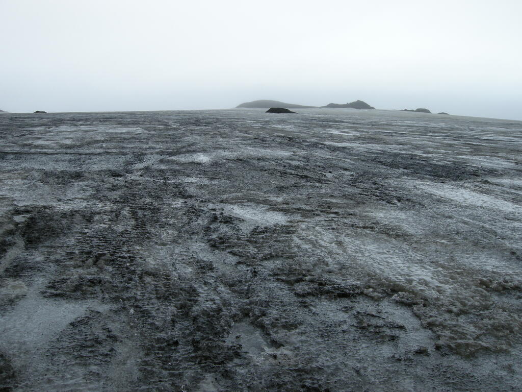 Kverkfjöll, auf dem Gletscher, Umkehrpunkt