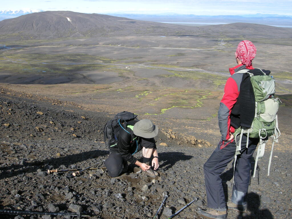 Blick zurück zur Hütte