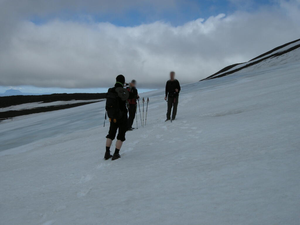 Auf dem Gletscher