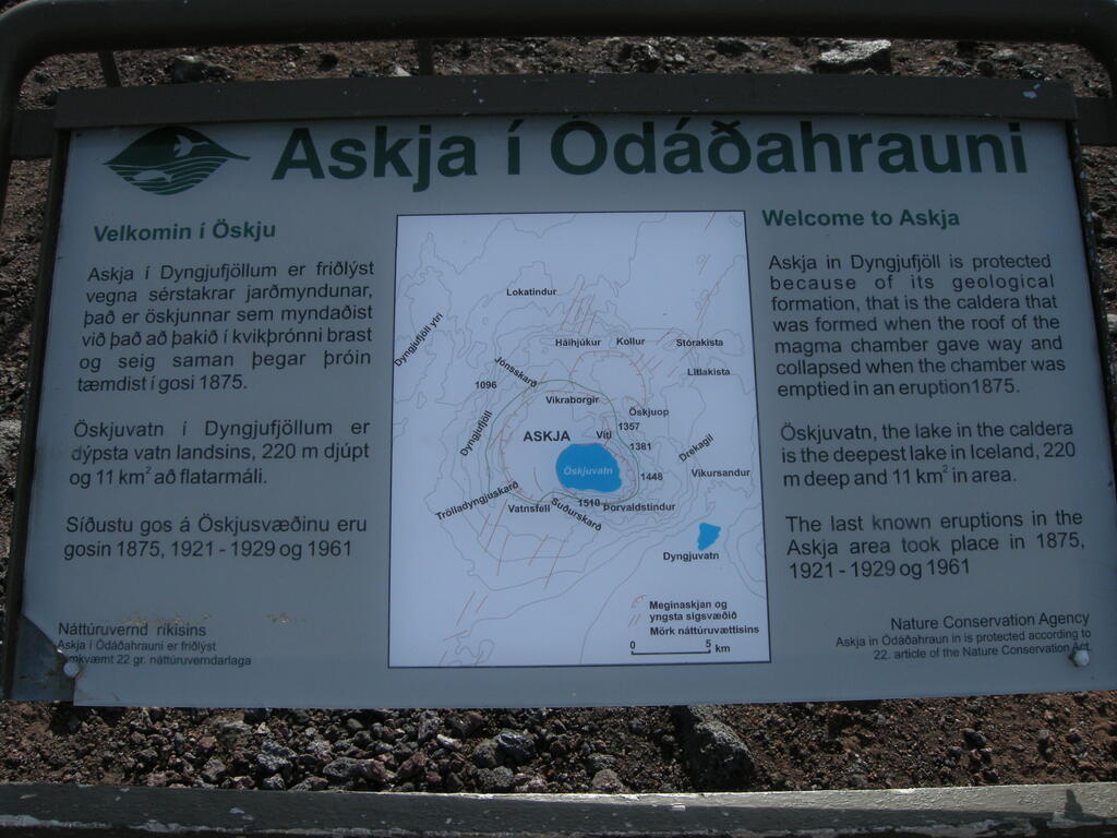 Infotafel am Parkplatz