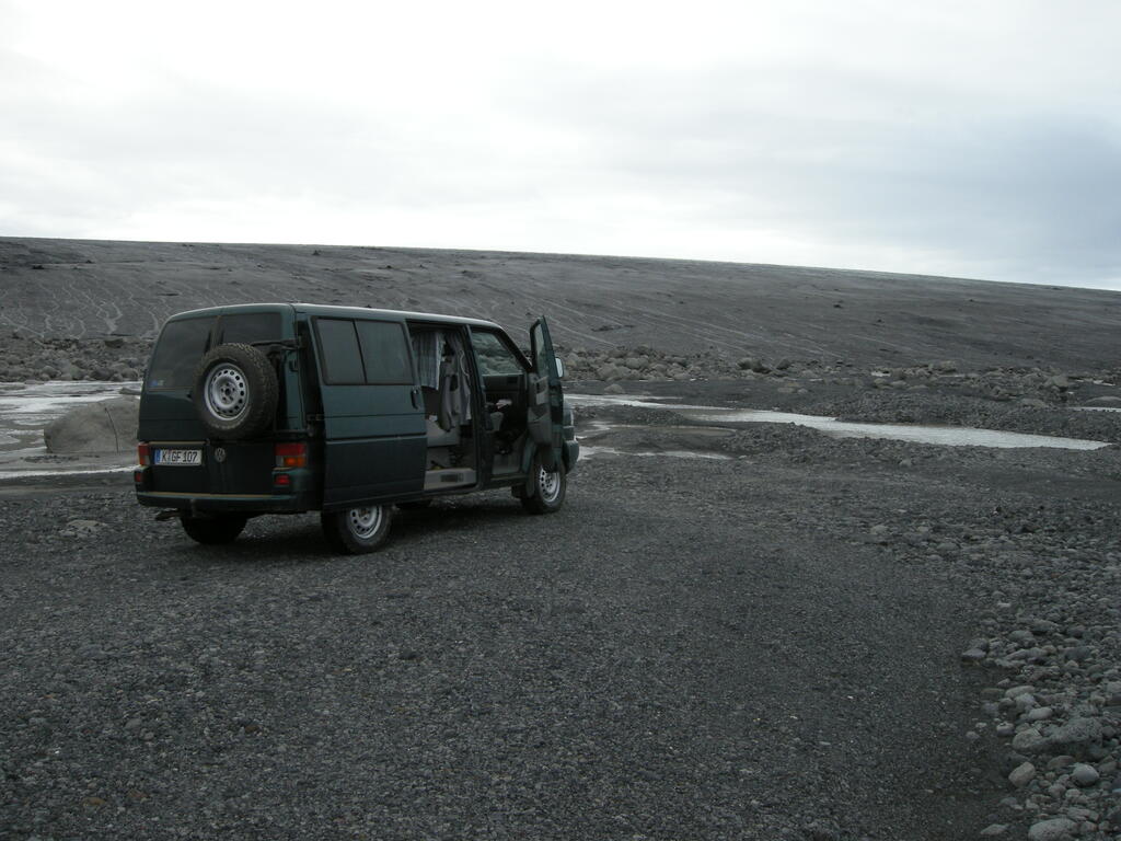 Ende der Straße am Hofsjökull