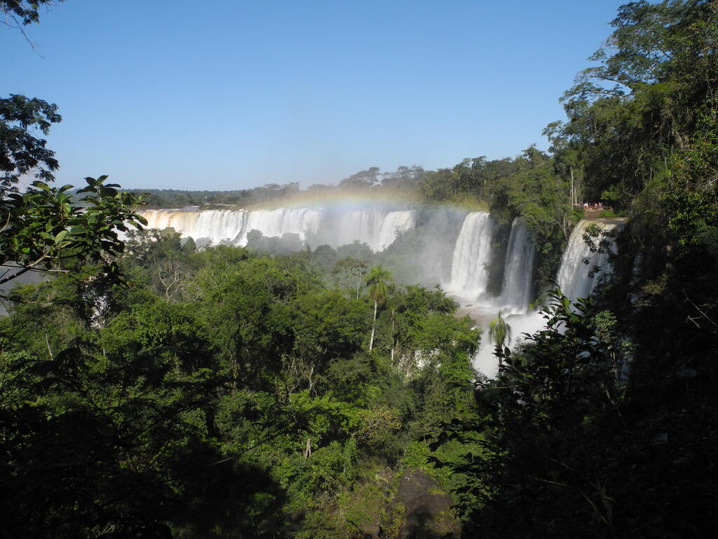 Die Kette der Wasserfälle des oberen Rundgangs