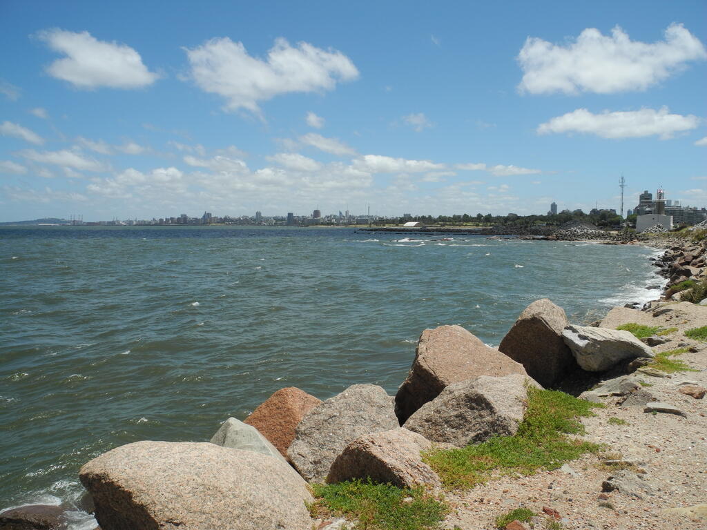 Spaziergang auf der Rambla, Rückblick vom Leuchtturm Punta Carretas