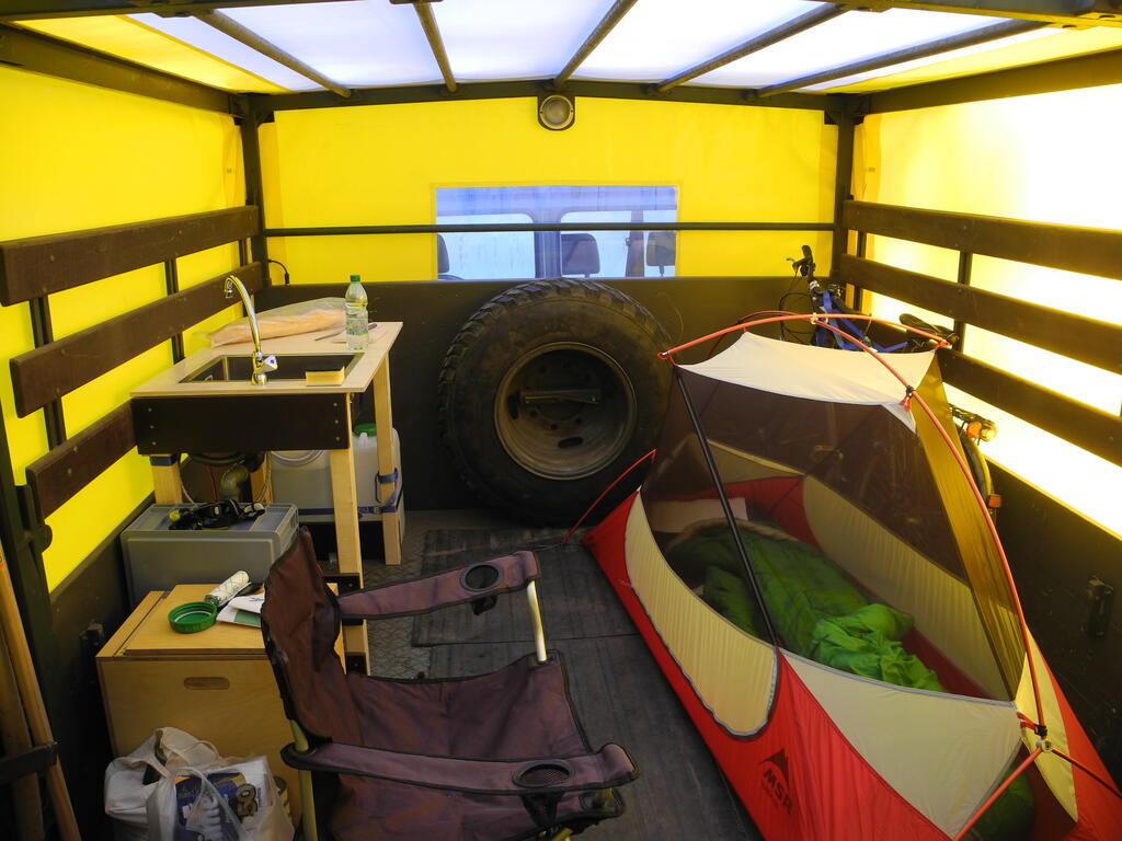 So sieht meine temporäre Wohnung jetzt von innen aus