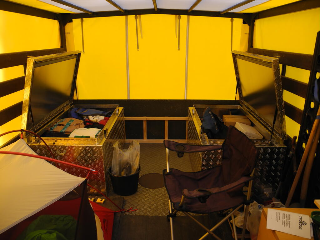 So sieht meine temporäre Wohnung jetzt von innen aus