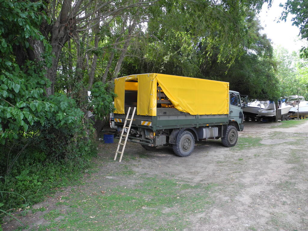 Auf dem Campingplatz Punta Sur