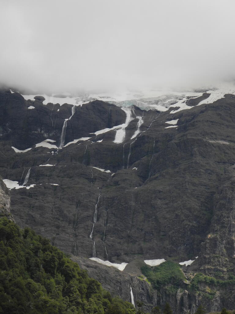 Eislawine am Cerro Tronador