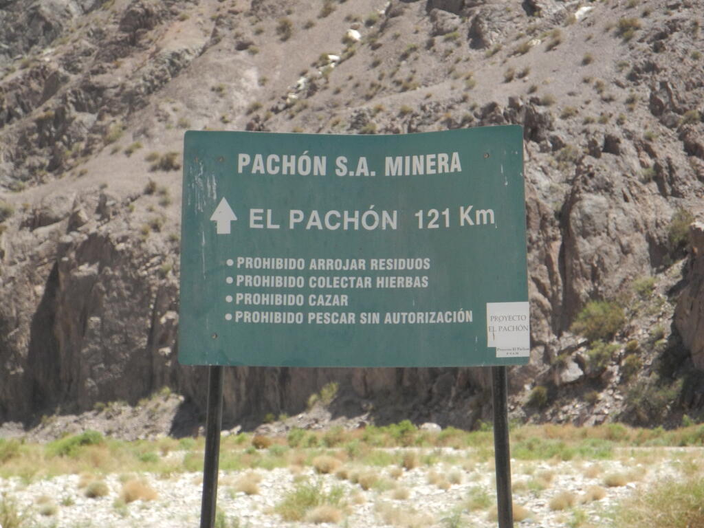 Infotafel der Bergbaufirma