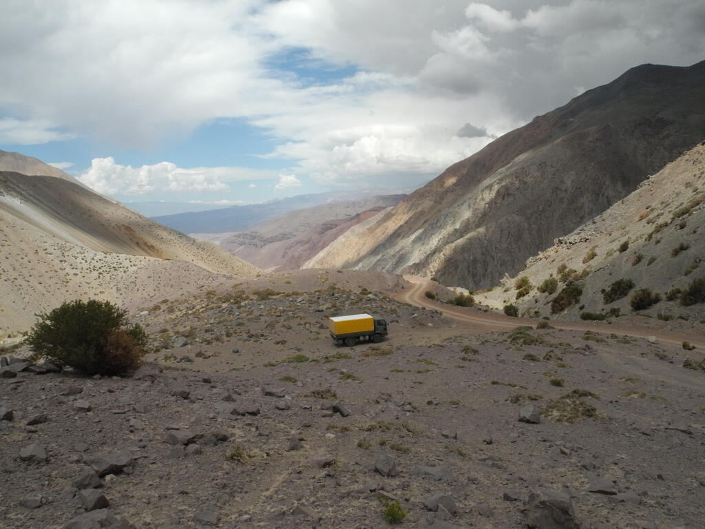 Der Übernachtiungsplatz und die Wolken im Tal