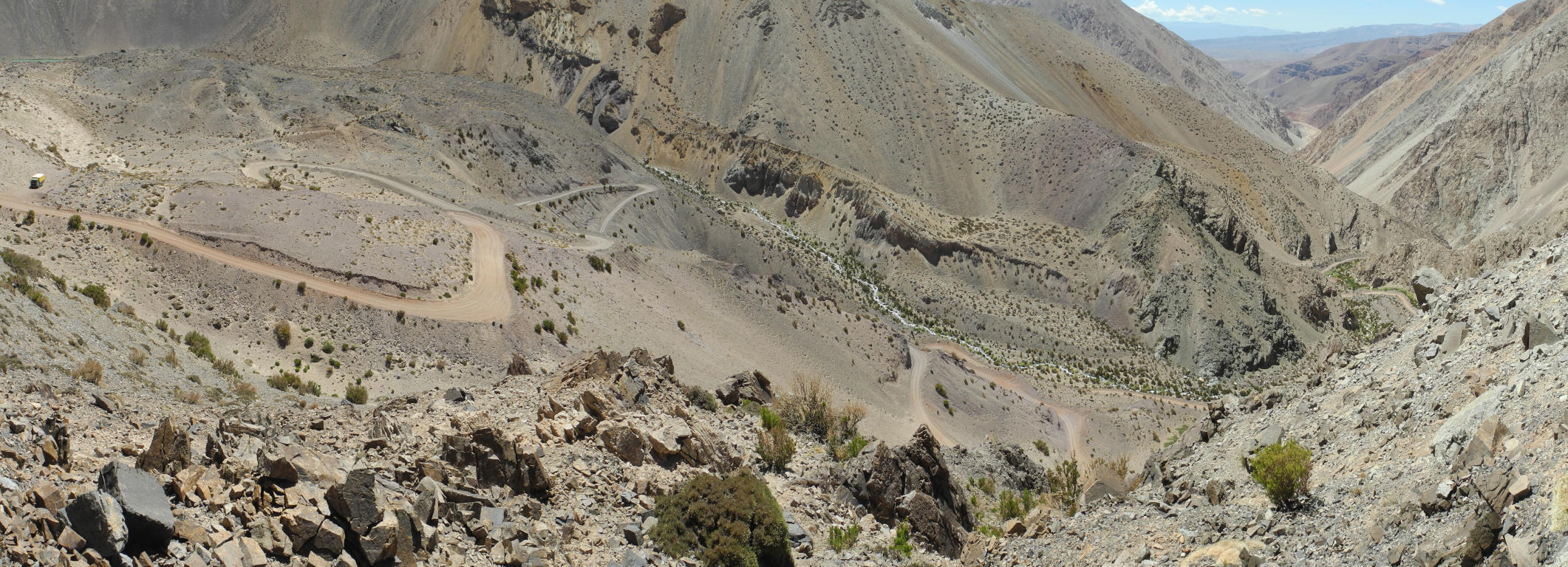 Panorama des oberen Teils der Straße