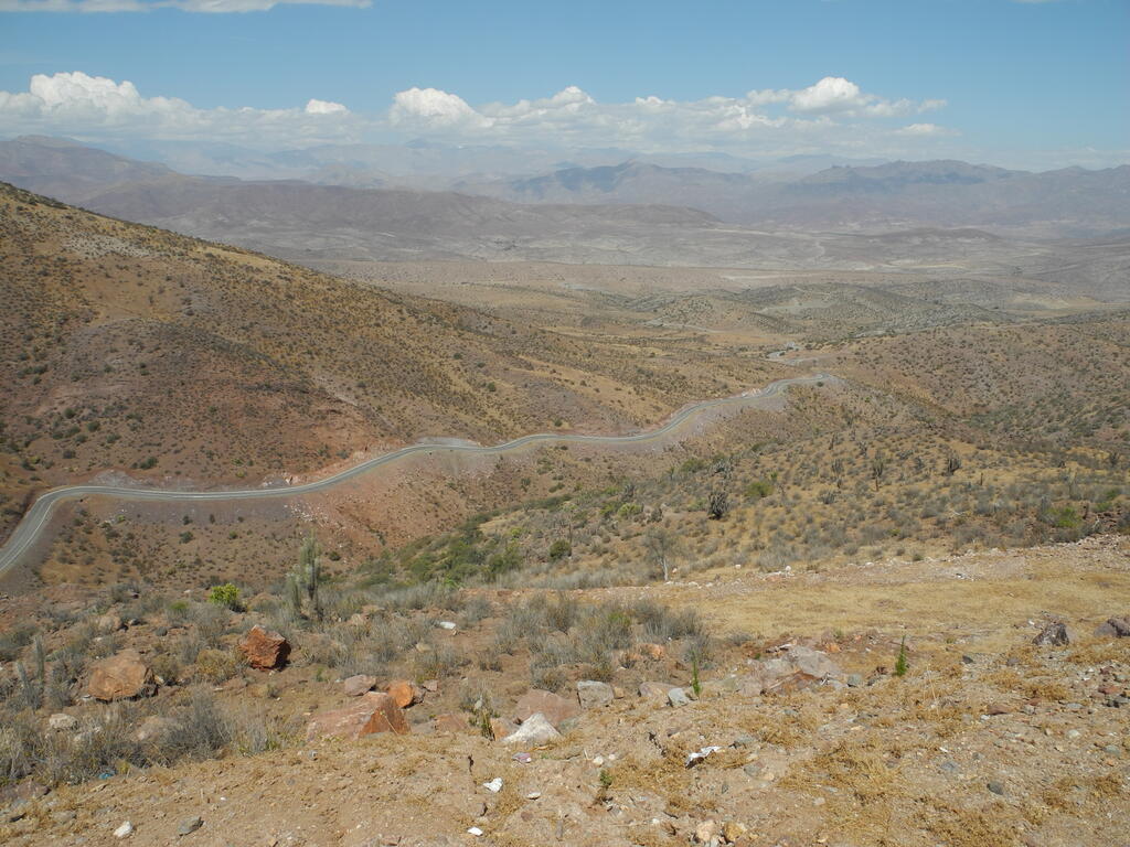 Straße von Andacollo nach Samo Alto