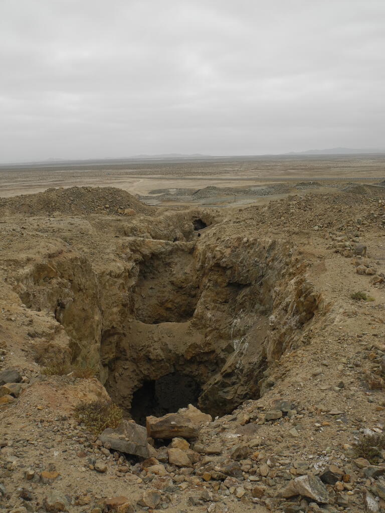 Offener Bereich des Erzgangs