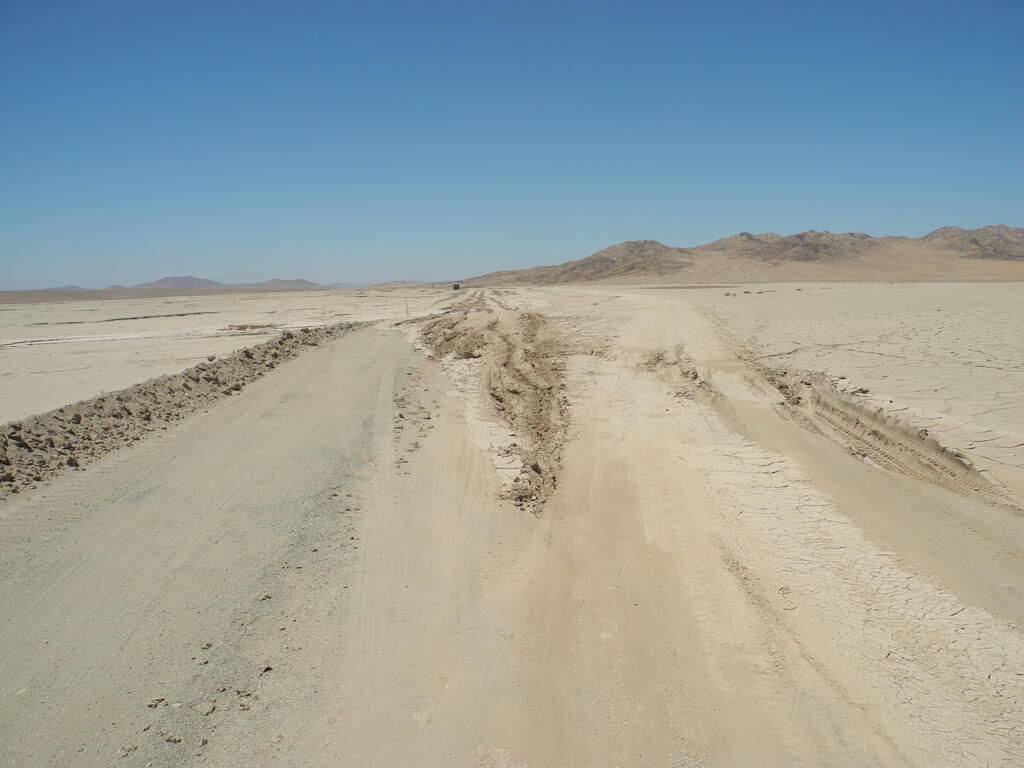 Auswaschung an der Straße C-119-B