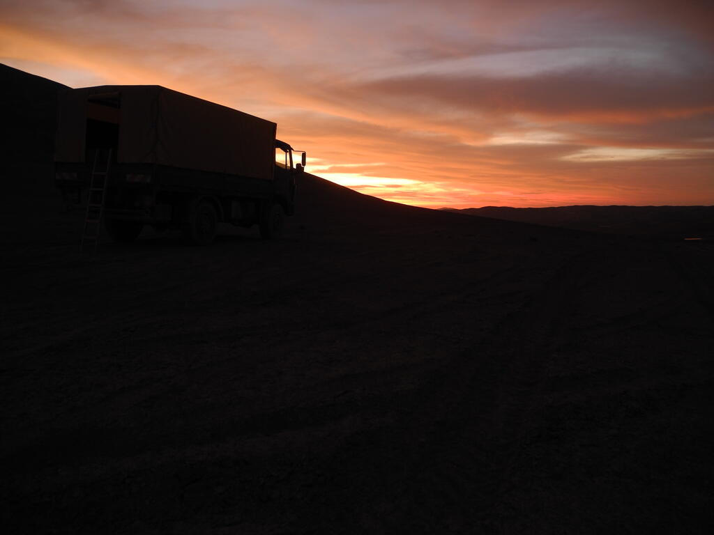 Sonnenuntergang in der Wüste