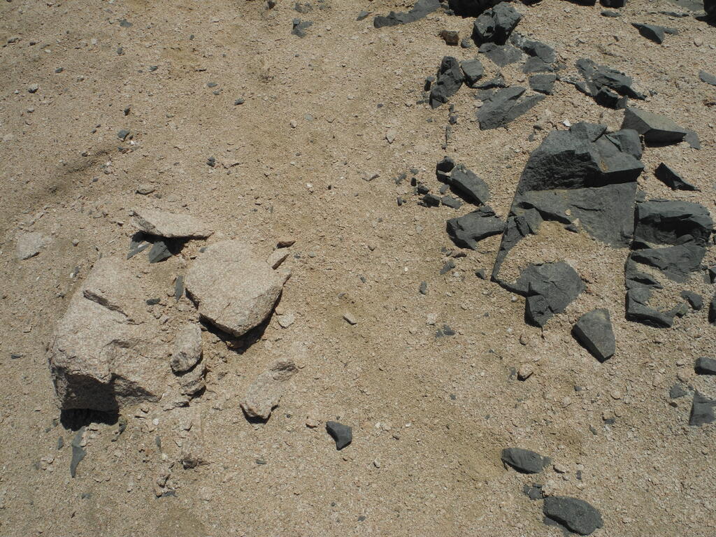 Detail von beiden Gesteinen