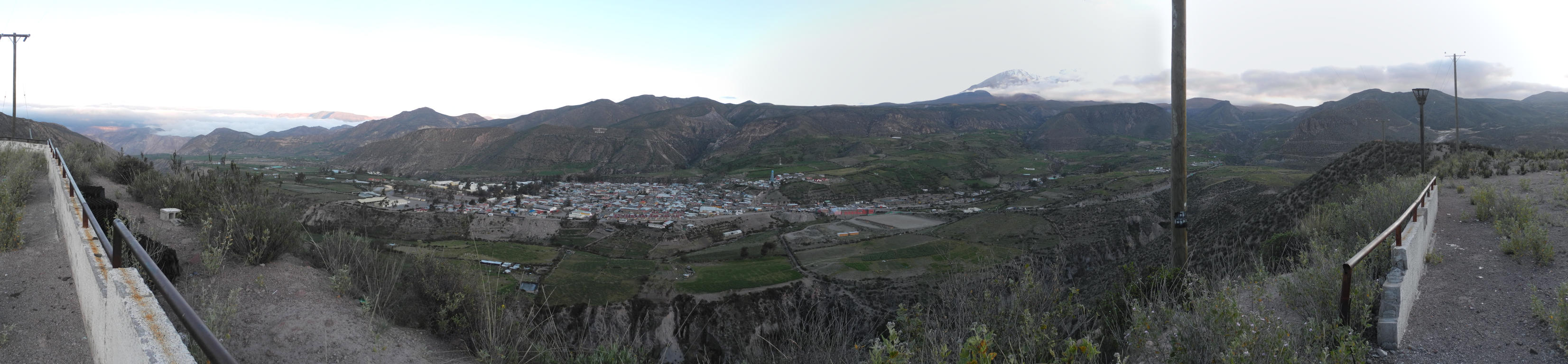 Panorama von Putre am Morgen