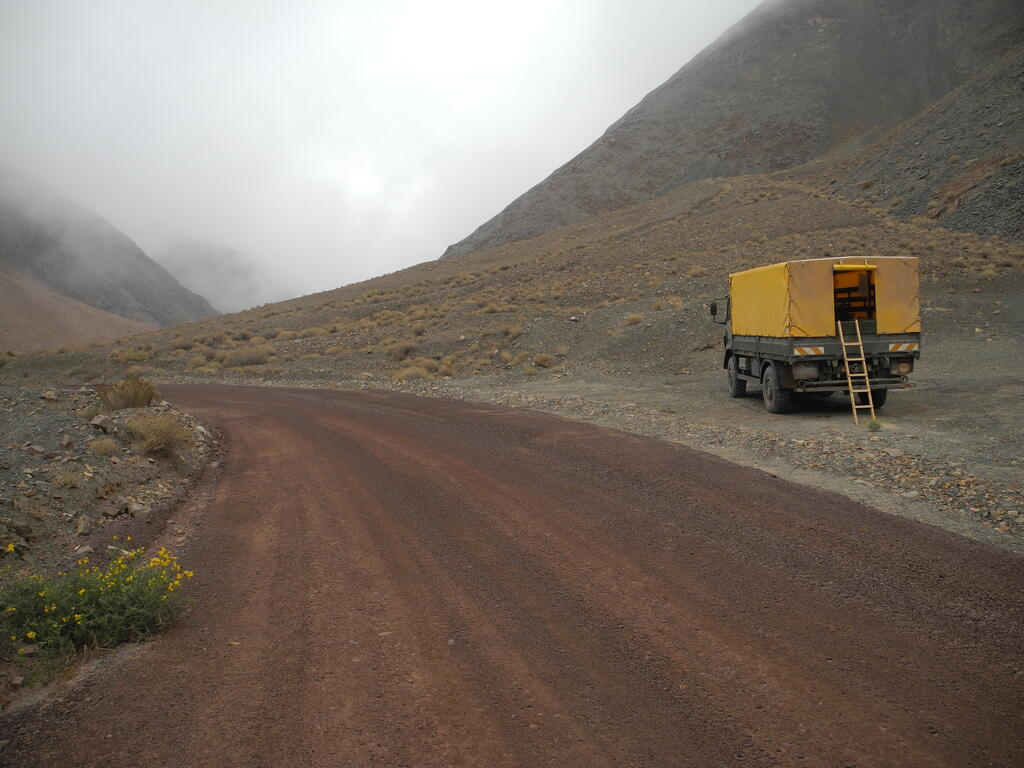 Quebrada Guatacondo Camping am Straßenrand