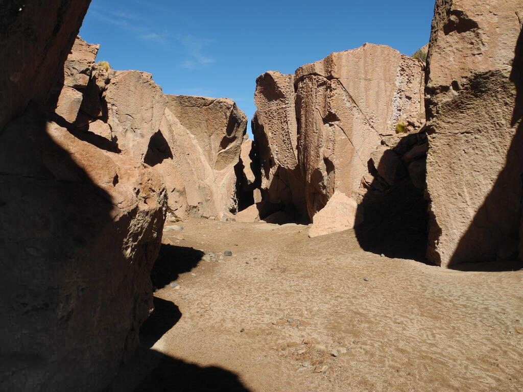 Felsen in der kleinen Schlucht
