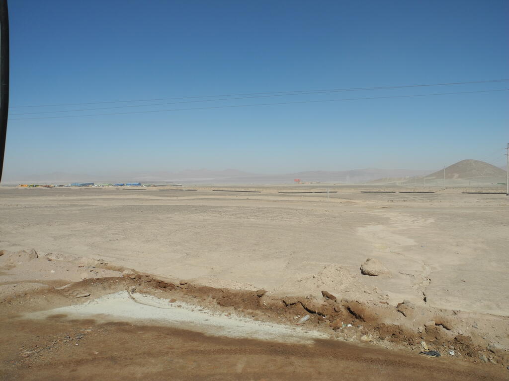 Die Mina Gabriela Mistral hüllt sich in eine Staubwolke