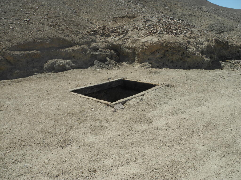 Offener Schacht oben an der Mina San Francisco