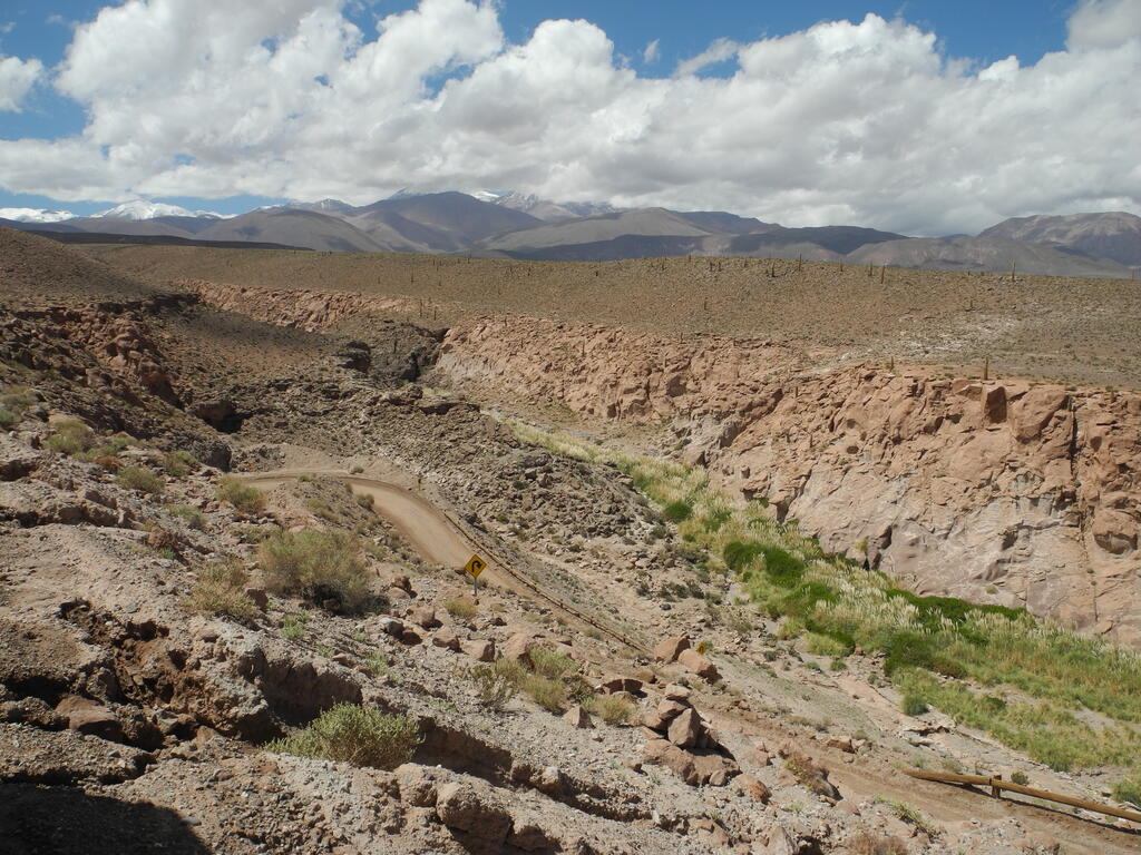 Das Tal des Rio Puritama