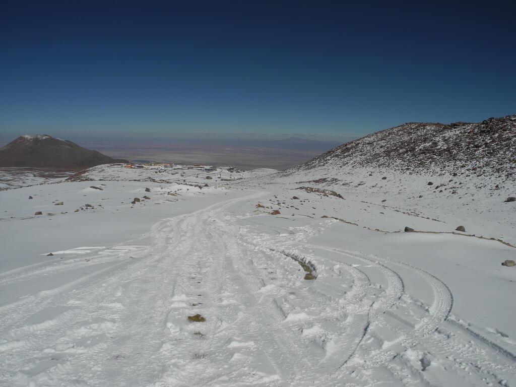 Blick zurück zum Observatorium