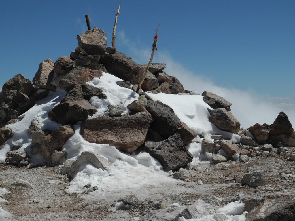 Die Gipfelmarkierung