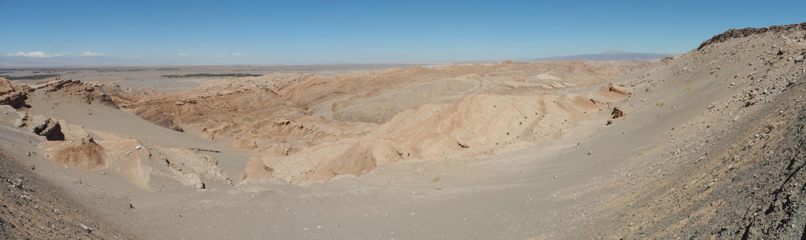 Panorama der Cordillera del Sal von der normalen Straße aus