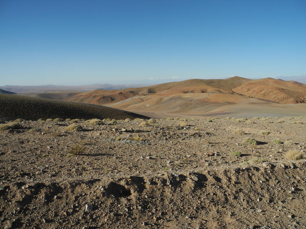 Aussicht nach Norden vom Übernachtungsplatz