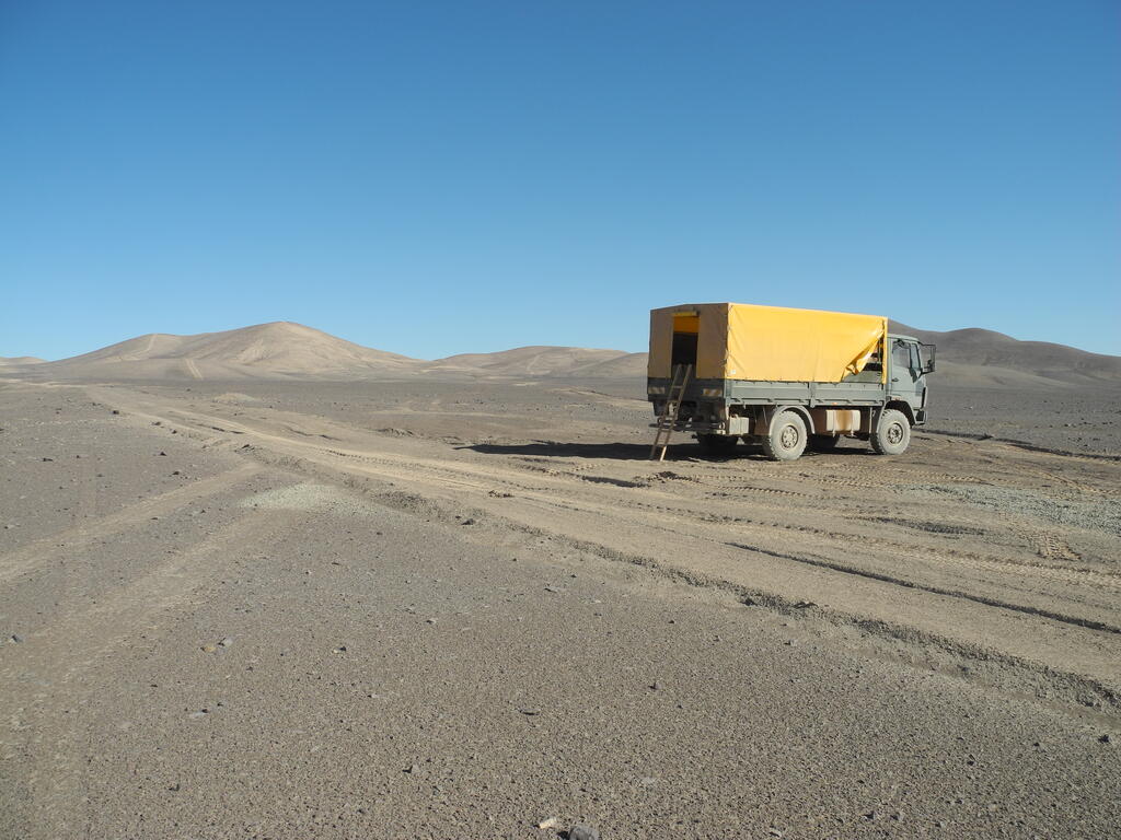 Aussicht vom Camping in der Wüste