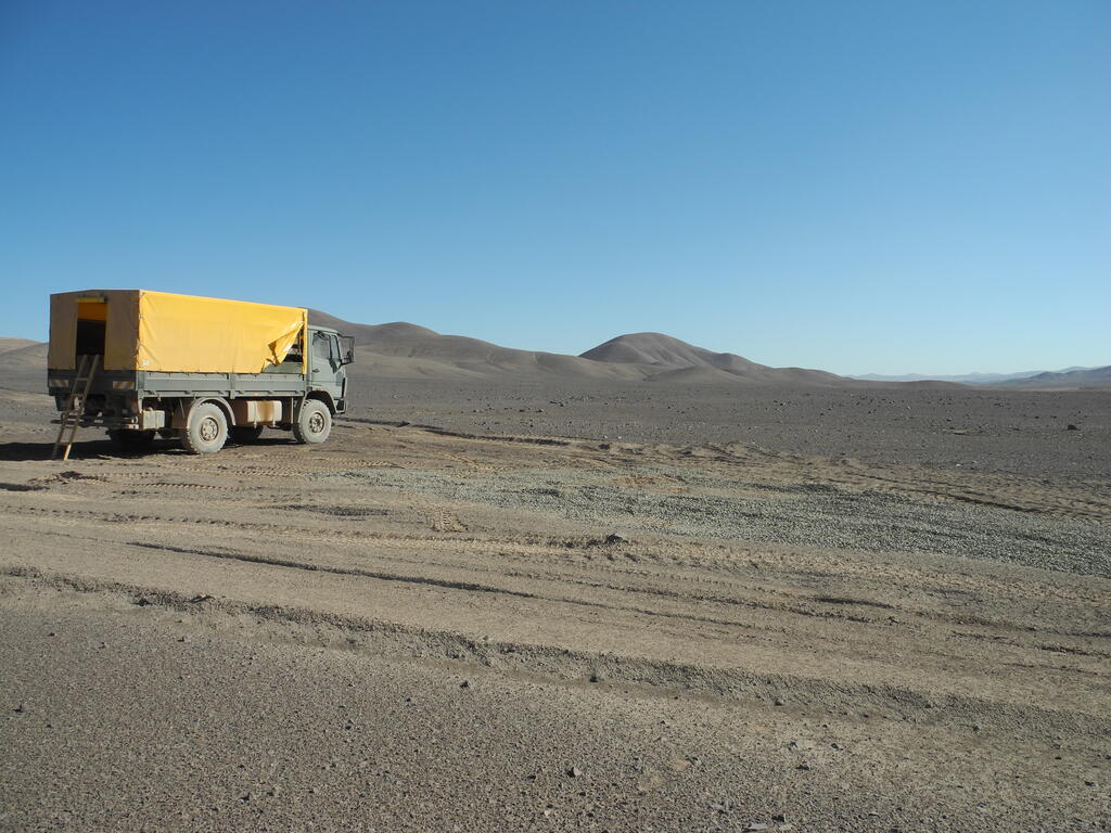 Aussicht vom Camping in der Wüste