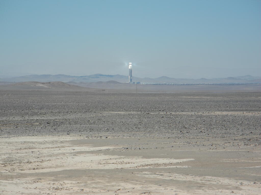 Der Solar-Turm in der Nähe von Chacabuco